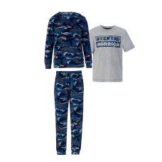 Saint Eve Youth 3-piece PJ Set, Blue
