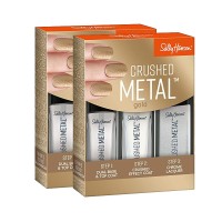 Sally Hansen Crushed Metal Nail Polish, Gold, 0.5 Fluid Ounce, Nail Polish Kit, (Pack Of 2)
