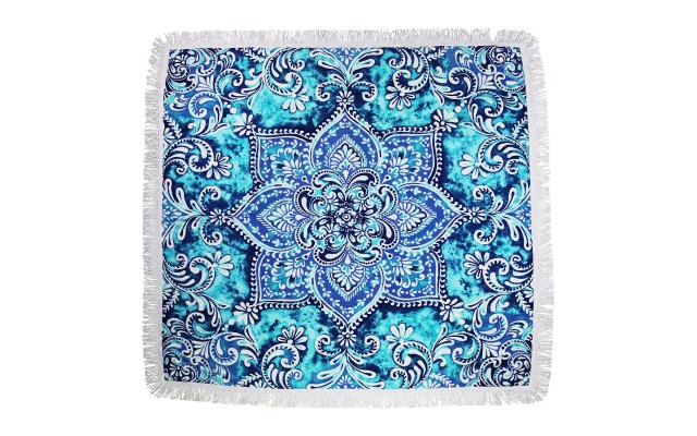 Sand and Surf Square Beach Towel, Blue