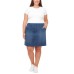 S.C. & CO Ladies' Denim Skort, Blue, 2X