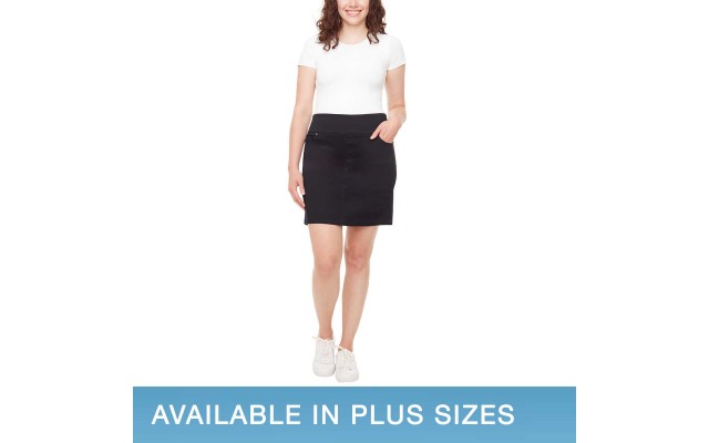 S.C. & CO Ladies' Denim Skort, Black, 2X