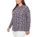 S.C. & CO Ladies' Top with Hood, Blue, Large