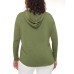 S.C. & CO Ladies' Top with Hood, Green, 2X