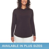 S.C. & CO Ladies' Top with Hood, Black, Large