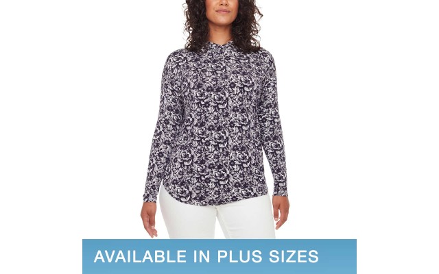 S.C. & CO Ladies' Top with Hood, Blue, Small
