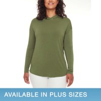 S.C. & CO Ladies' Top with Hood, Green, 2X