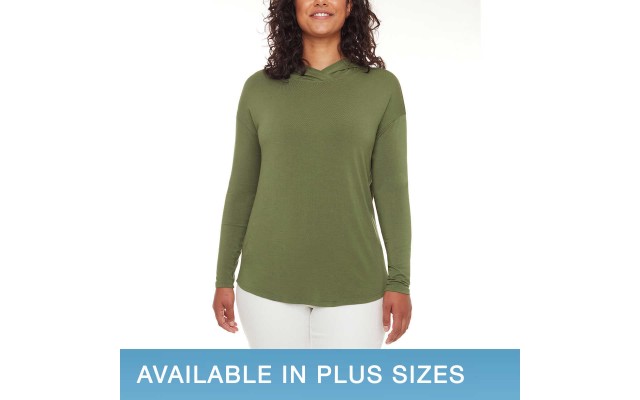 S.C. & CO Ladies' Top with Hood, Green, XX-Large