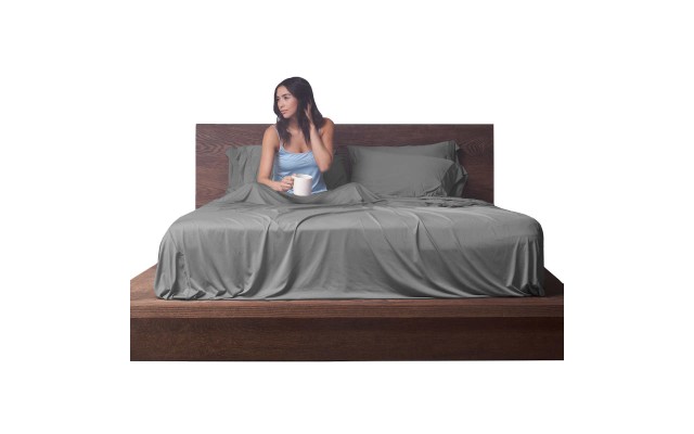  Pinnacle Performance Sheet Sets, Gray, King