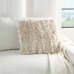 Shimmer Shag Pillow, Beige