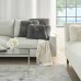 Shimmer Shag Pillow, Gray