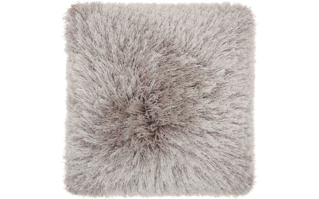 Shimmer Shag Pillow, Light Gray