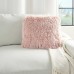 Shimmer Shag Pillow, Pink