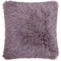 Shimmer Shag Pillow, Purple