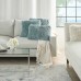 Shimmer Shag Pillow, Teal