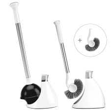 simplehuman Toilet Plunger & Toilet Brush with added Brush Head