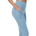  Ladies' 7/8 GOWALK Tight, Blue, 3X