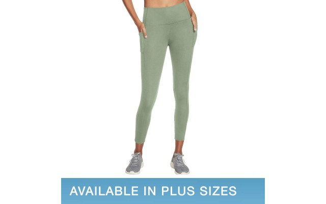  Ladies' 7/8 GOWALK Tight, Green, 3X