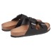  Ladies' Two Strap Sandal, Black, 8