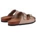  Ladies' Two Strap Sandal, Brown, 10