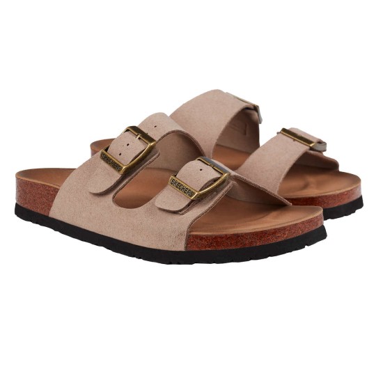  Ladies' Two Strap Sandal, Brown, 11