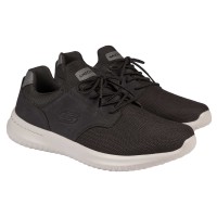 Skechers Men's Delson Shoe, Black, 10