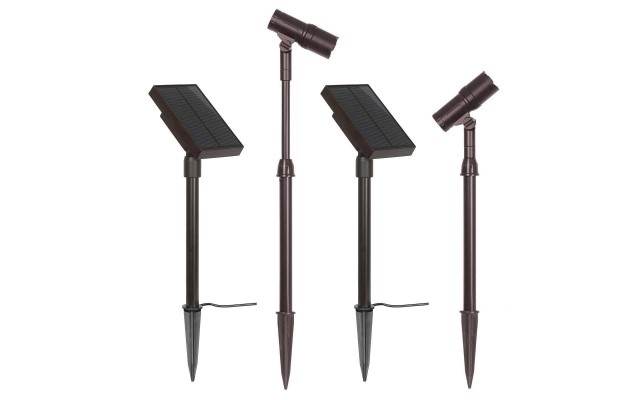  Solar LED Spotlight, 2-pack
