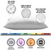 Soft Luxury Plush 100% Cotton Quilted Chevron Gel Fiber Stomach Sleeper Pillow – Queen