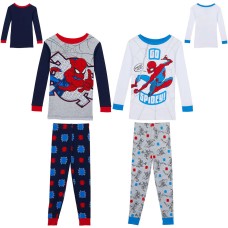 Spider-Man Kids' 4-piece Cotton PJ Set