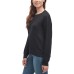  Ladies' Pullover Top, Black, Large
