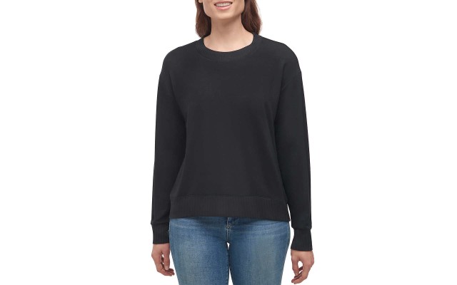  Ladies' Pullover Top, Black, Large