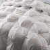  Pintuck Down Comforter, Gray, King
