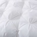  Pintuck Down Comforter, White, King