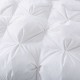  Pintuck Down Comforter, White, Queen