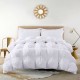  Pintuck Down Comforter, White, Queen