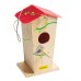  Jr DIY Birdhouse Kit with Classic 5-Piece Tool Set for Kids, Red