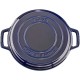  7 Quart Cast Iron Braise and Grill, Blue