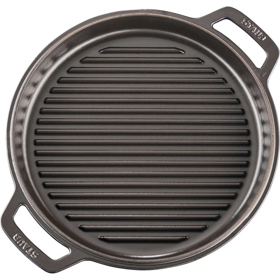  7 Quart Cast Iron Braise and Grill, Blue