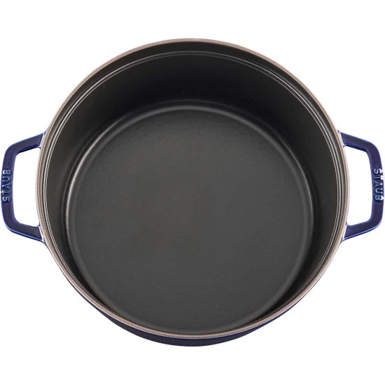  7 Quart Cast Iron Braise and Grill, Blue