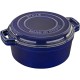  7 Quart Cast Iron Braise and Grill, Blue