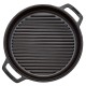  7 Quart Cast Iron Braise and Grill, Red