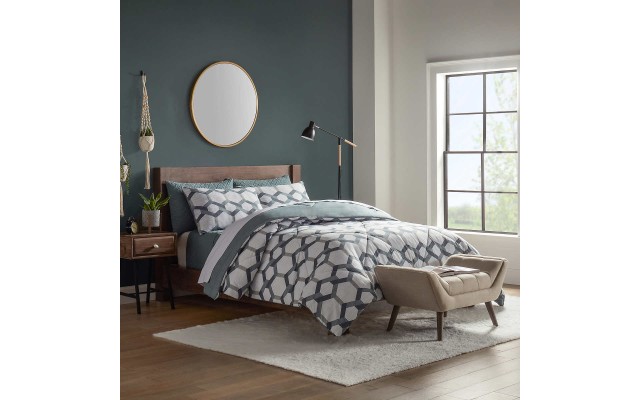 Style Decor 6-piece Comforter and Coverlet Set, Freemont, One Color, King