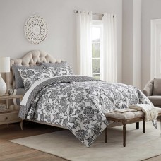 Style Decor 6-piece Comforter and Coverlet Set, Watercolor Jacobean