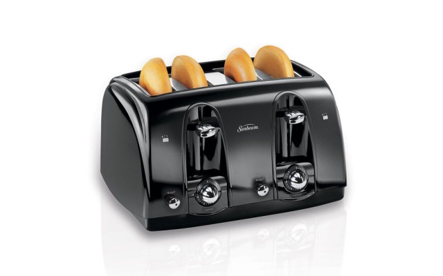  4 Slice Toaster - Black