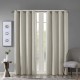  Maya Blackout Curtains Patio Window, Textured Heatherd Print, Grommet Top Living Room Decor Thermal Insulated Light Blocking Drape for Bedroom and Apartments, Taupe, 50×63