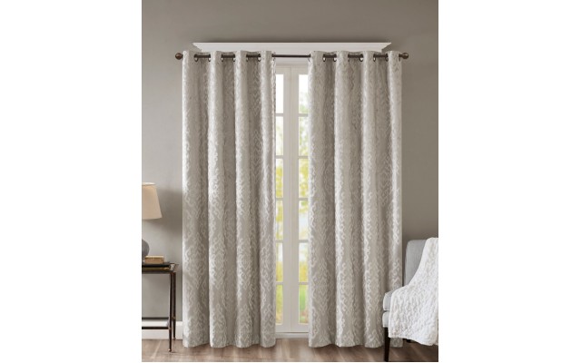  Mirage 50″ x 108″ Damask Total Blackout Curtain Panel