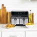  Digital 8 Quart Double Basket Air Fryer with Multi Cook