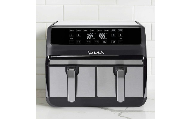  Digital 8 Quart Double Basket Air Fryer with Multi Cook