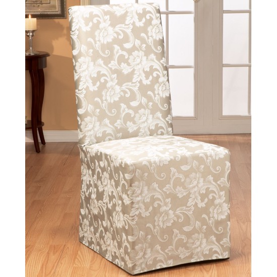  Scroll Dining Room Champagne Chair Slipcover
