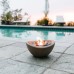 Terraflame Wave Deluxe Fire Bowl Set with 6-pack Pure Fuel and Snuffer