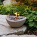 Terraflame Wave Deluxe Fire Bowl Set with 6-pack Pure Fuel and Snuffer